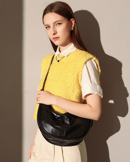 Macy Slouchy Leather Shoulder Bag-4