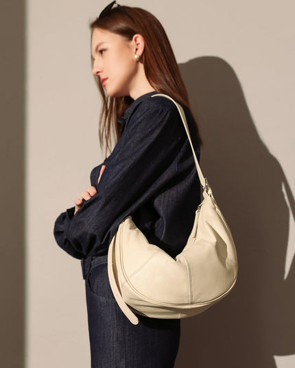 Macy Slouchy Leather Shoulder Bag-6