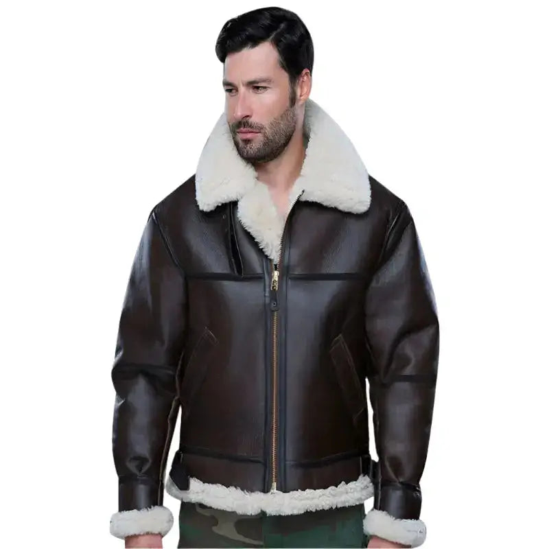 Men’s B3 Shearling Bomber Jacket-0