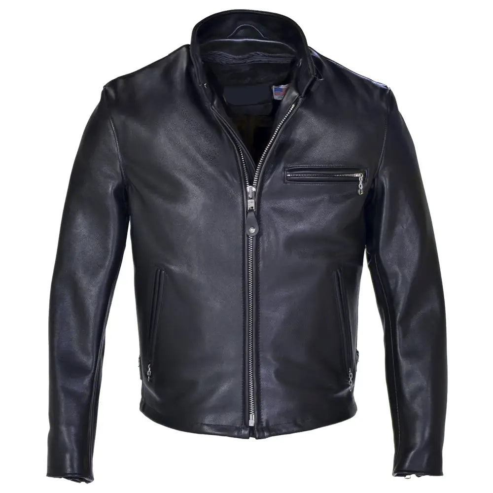 Men’s Classic Racer Leather Jacket-0