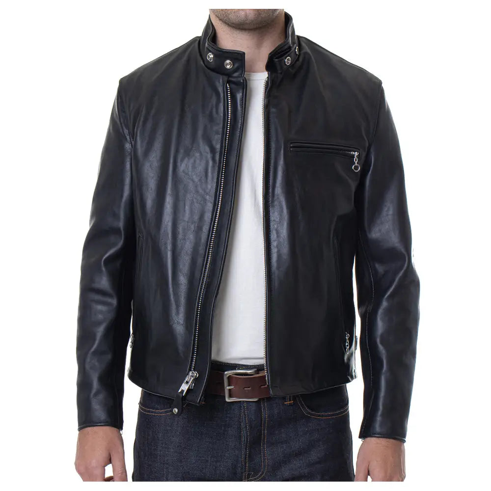 Men’s Classic Racer Leather Jacket-2