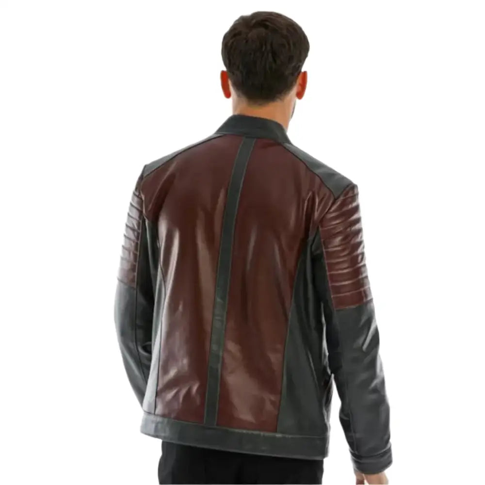 Mens Lamb Leather Winter Biker Jacket-1