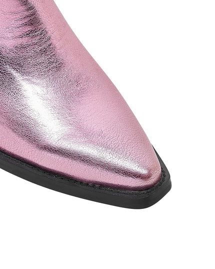 Metallic Party Glam Cowgirl Boots-4
