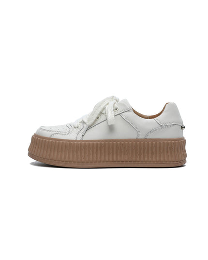 Minimalistic Platform Sneakers-5