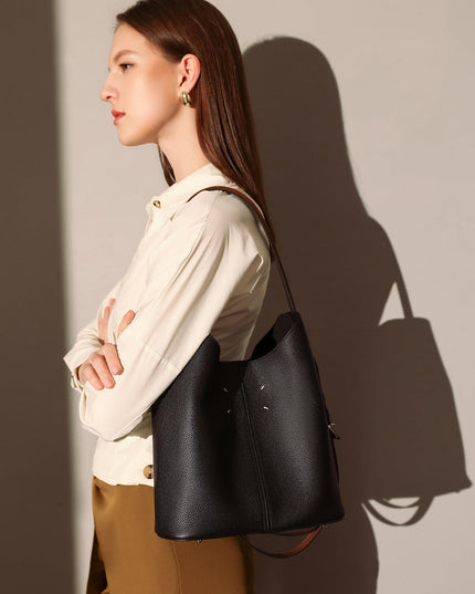 Minimalistic Spring Hobo Bucket Bag-1