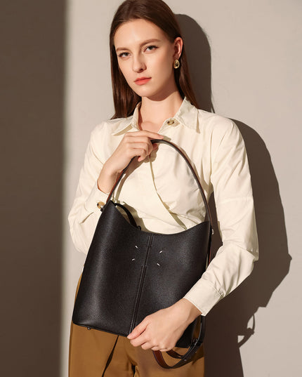 Minimalistic Spring Hobo Bucket Bag-2