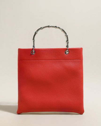 Minimalistic Square Structured Top Handle Bag-3