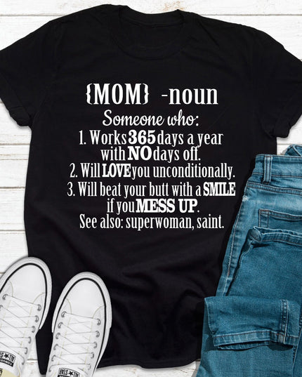 Mom Noun T-Shirt-0