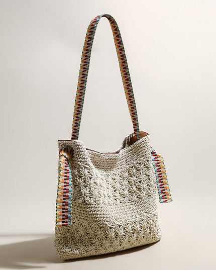 Lightweight Natural Straw Woven Tote Bag-2