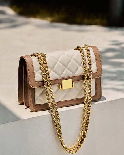 Paris Diamond-Quilted Chain Shoulder Bag-4