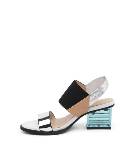 Pop Colored Crystal Heel Sandals-0