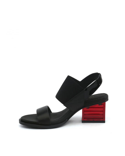 Pop Colored Crystal Heel Sandals-5