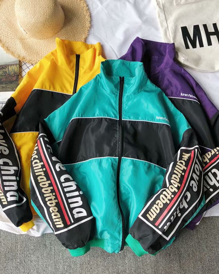 Jacket Men Windbreaker Autumn Hip Hop Couple Thin Jacket Windbreaker Patchwork Multi Pockets Casual Track Coat Streetwear-1