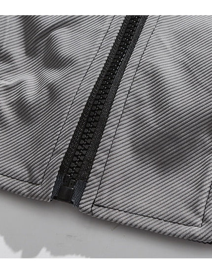 Jacket Men Reflective Strip Patchwork Letter Embroidery Zipper Coat Autumn High Street All-match Fashion Streetwear Men-4