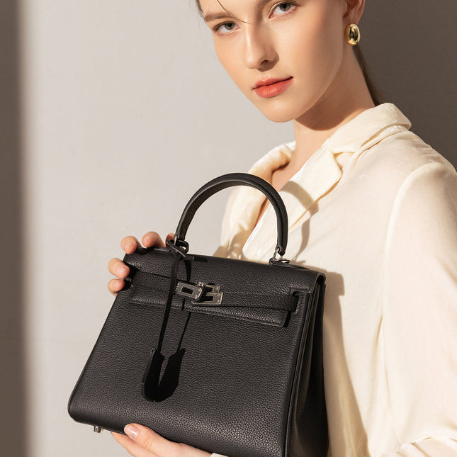 Queens Mini Top Handle Leather Bag-2