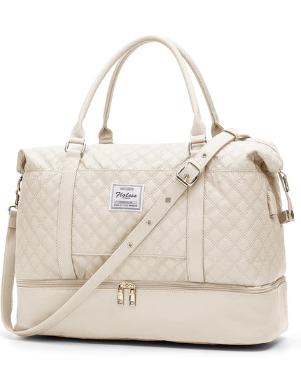 Quilted Business Overnight Travel Duffel Bag-1
