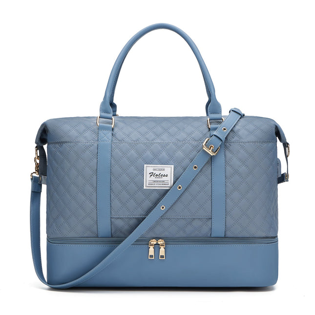 Quilted Business Overnight Travel Duffel Bag-6