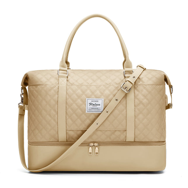 Quilted Business Overnight Travel Duffel Bag-7