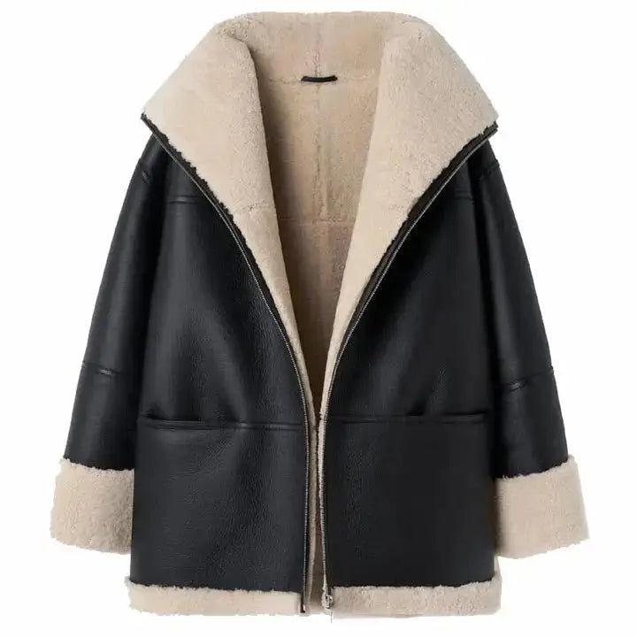 Women’s RAF Sheepskin Aviator Jacket-0