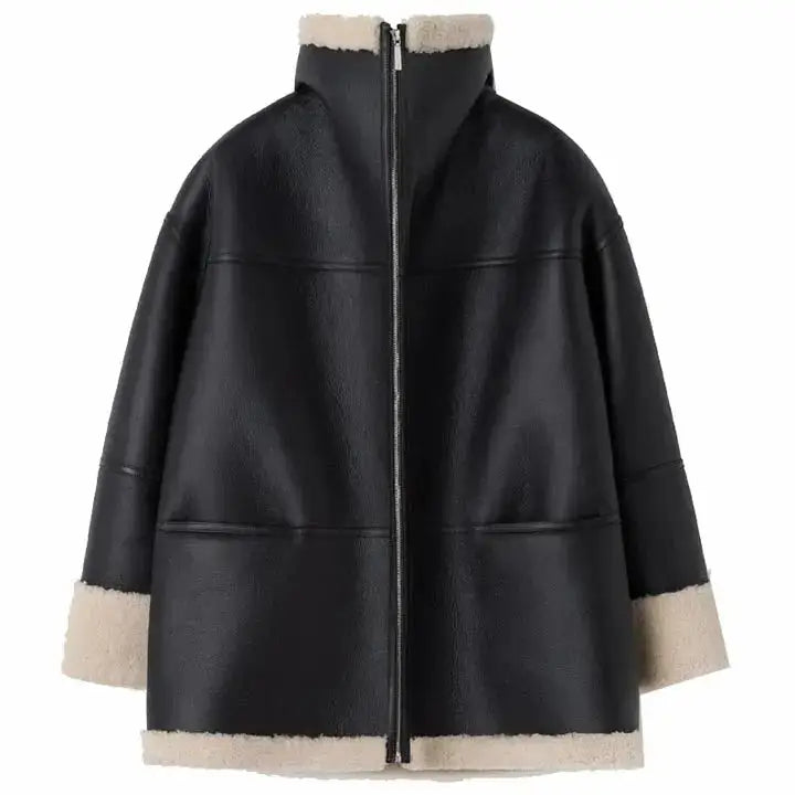 Women’s RAF Sheepskin Aviator Jacket-1