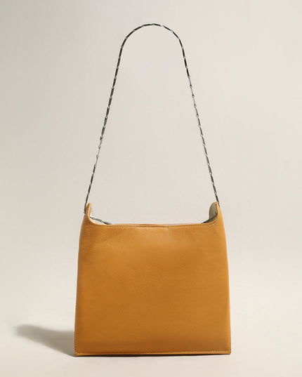 Sandra Leather Shoulder Bucket Bag-5