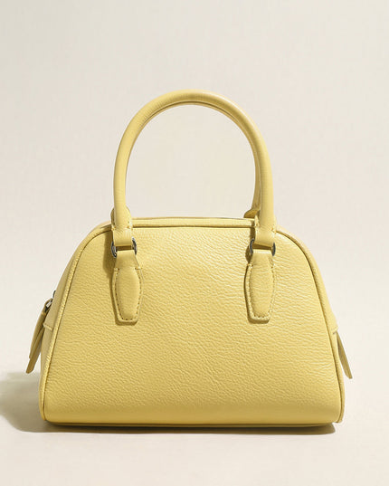 Simple Leather Bowling Bag-6