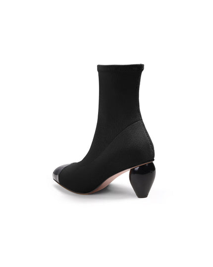 Sock Boots with Spiral Heels-3