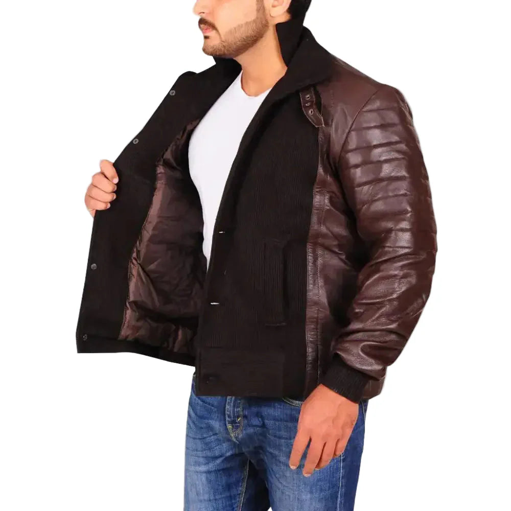 Men’s Brown Leather Jacket-2