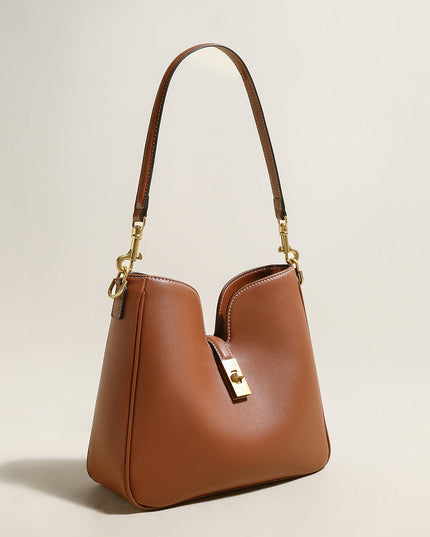 Stylish Scallop Leather Tote Bag-1
