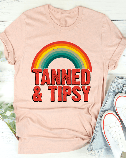 Tanned & Tipsy T-Shirt-2