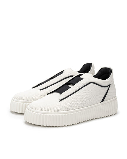 Thick Soled Height Boosting Tennis Sneakers-2