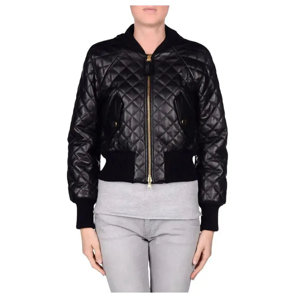 Women’s Bomber Stunning Fashion Leather Jacket-0