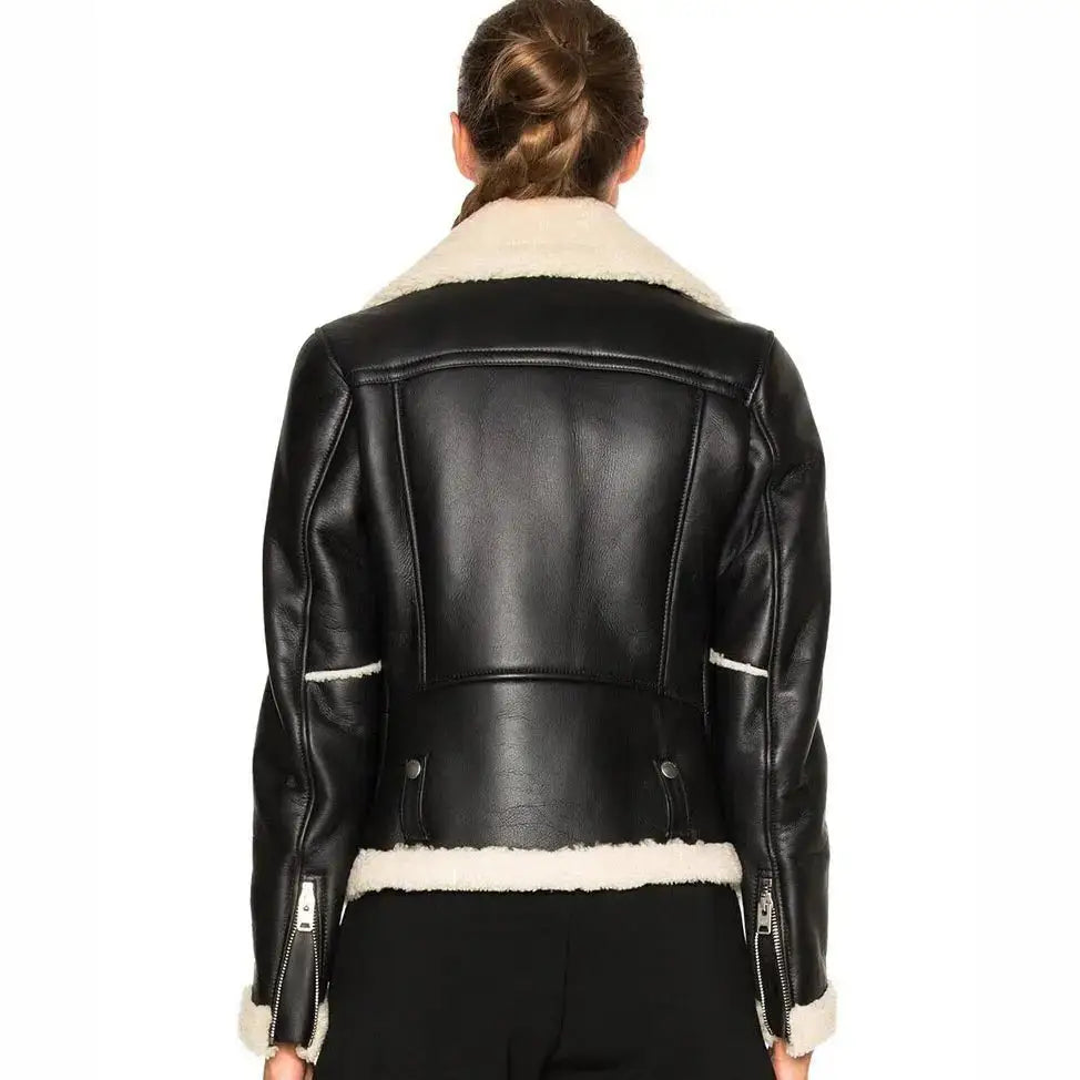 Womens B3 Aviator Shearling Bomber Jacket-1