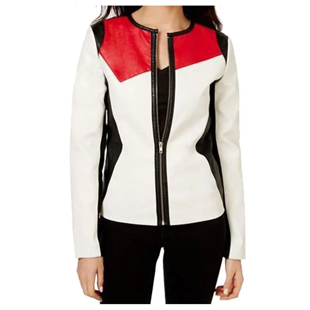 Women’s Elegant Genuine Leather Jacket – Slim Fit-0