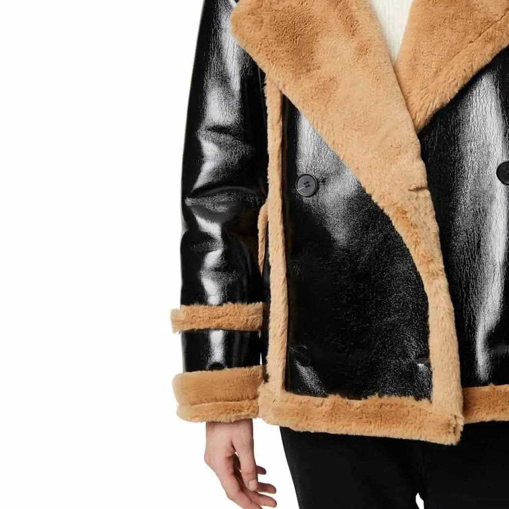 Women’s Leather and Fur Winter Jacket-2