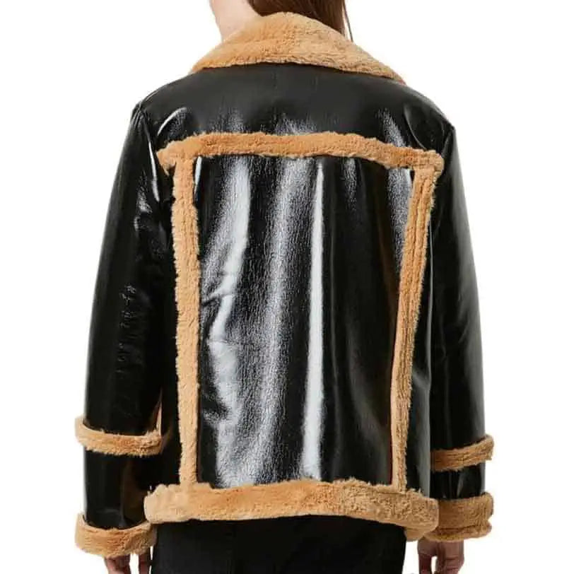 Women’s Leather and Fur Winter Jacket-1