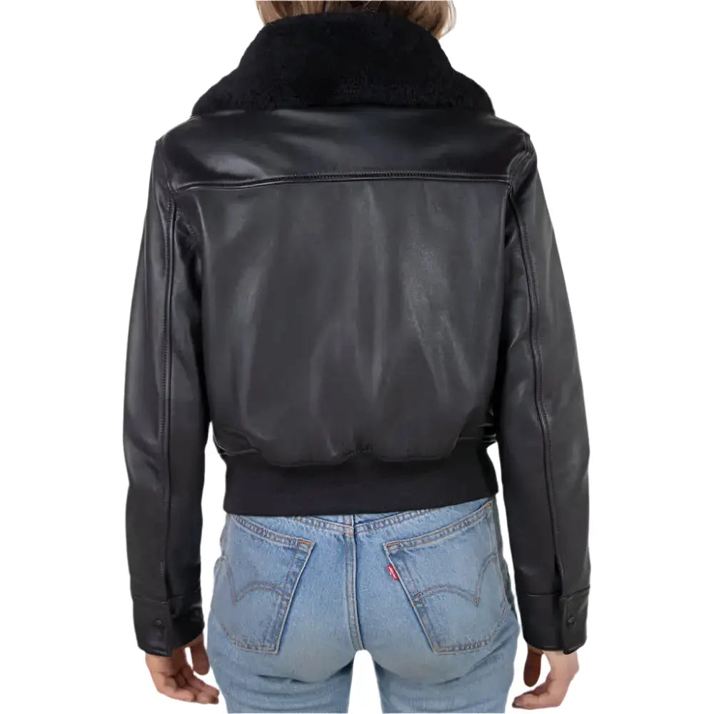Women’s Shearling Bomber Jacket-1