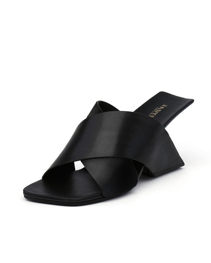 Woven Leather Modern Wedge Sandals-1